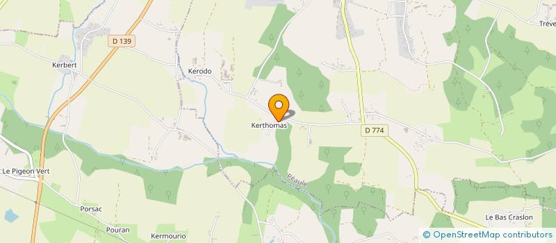 localisation de l'entreprise MONSIEUR DAMIEN LE MOUEL  PEAULE