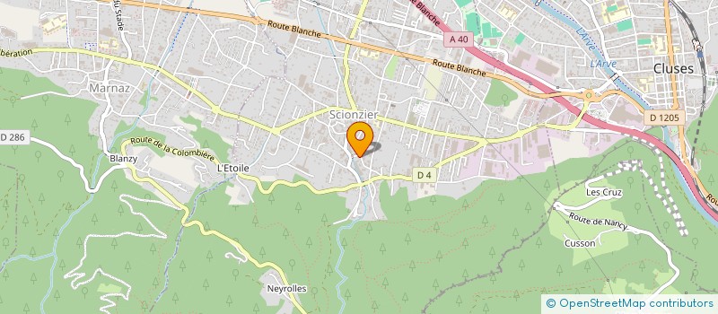 localisation de l'entreprise MONSIEUR DAMIEN LEBAILLY  SCIONZIER