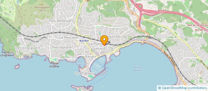 localisation de l'entreprise MONSIEUR DAMIEN LECARPENTIER à BANDOL