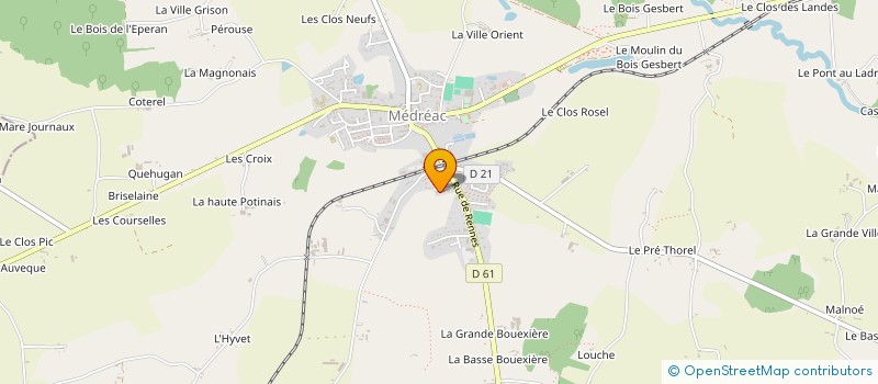 localisation de l'entreprise MONSIEUR DAMIEN LECHEVALIER à MEDREAC
