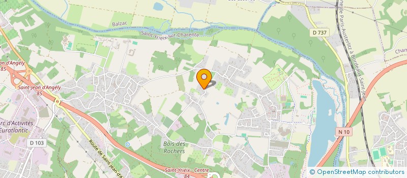 localisation de l'entreprise MONSIEUR DAMIEN LECHOPIER à SAINT-YRIEIX-SUR-CHARENTE