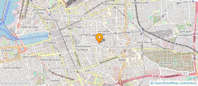 localisation de l'entreprise MONSIEUR DAMIEN LECLERC  MARSEILLE