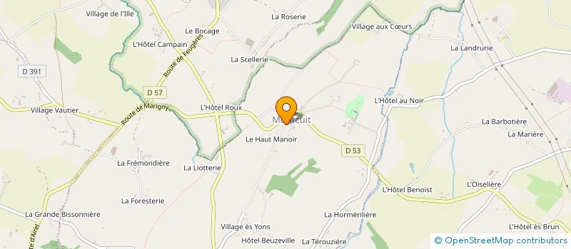 localisation de l'entreprise MONSIEUR DAMIEN LEDOUX  SAINT-SAUVEUR-VILLAGES