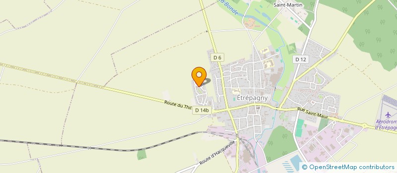 localisation de l'entreprise MONSIEUR DAMIEN LEDUC  ETREPAGNY