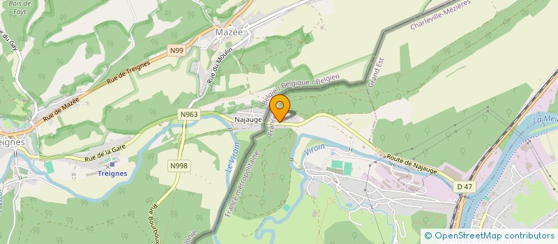 localisation de l'entreprise MONSIEUR DAMIEN LEFEBVRE  VIREUX-MOLHAIN