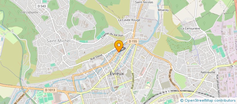 localisation de l'entreprise MONSIEUR DAMIEN LEFEBVRE  EVREUX