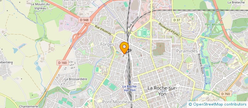 localisation de l'entreprise MONSIEUR DAMIEN LEFEVRE  LA ROCHE-SUR-YON