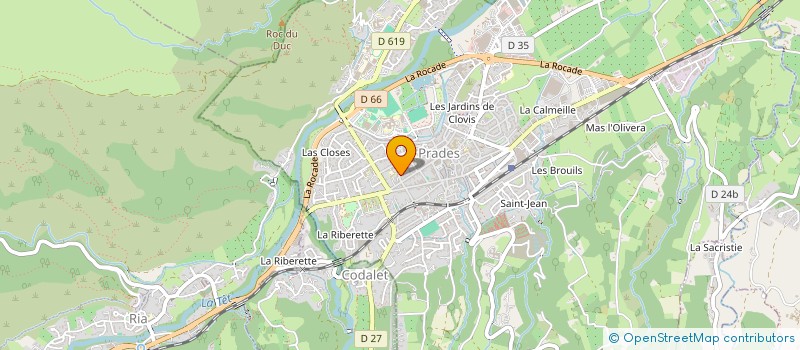 localisation de l'entreprise MONSIEUR DAMIEN LEFEVRE à PRADES