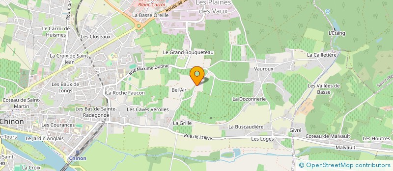 localisation de l'entreprise MONSIEUR DAMIEN LEGE  CRAVANT LES COTEAUX