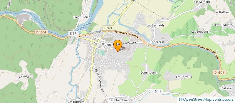 localisation de l'entreprise MONSIEUR DAMIEN LEGRAND  YENNE