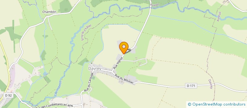 localisation de l'entreprise MONSIEUR DAMIEN LEGRAND  DAVREY