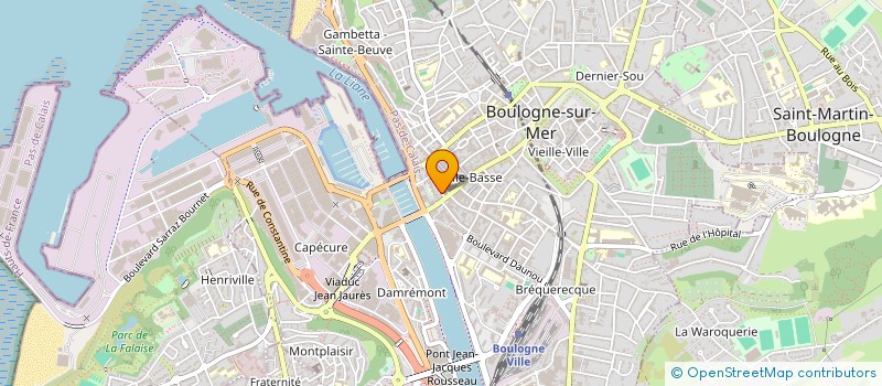 localisation de l'entreprise MONSIEUR DAMIEN LEGRAND  BOULOGNE-SUR-MER