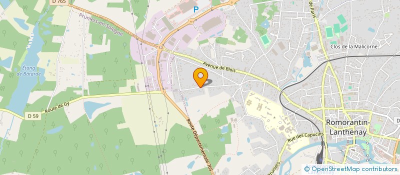 localisation de l'entreprise MONSIEUR DAMIEN LEGUILLON  ROMORANTIN-LANTHENAY