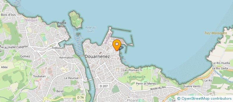 localisation de l'entreprise MONSIEUR DAMIEN LEJEUNE  DOUARNENEZ