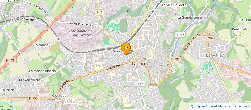 localisation de l'entreprise MONSIEUR DAMIEN LELEU  DINAN