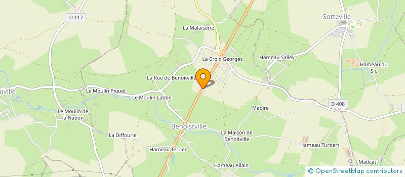 localisation de l'entreprise MONSIEUR DAMIEN LEMENAND  BENOITVILLE