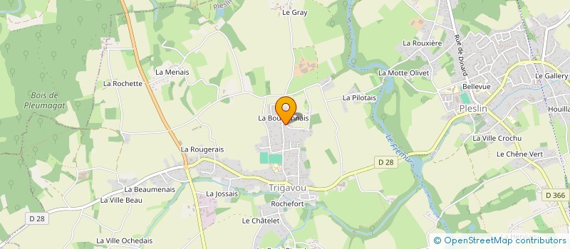 localisation de l'entreprise MONSIEUR DAMIEN LEMETAYER à PLESLIN-TRIGAVOU
