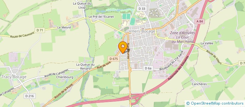 localisation de l'entreprise MONSIEUR DAMIEN LENOEL  VILLERS-BOCAGE