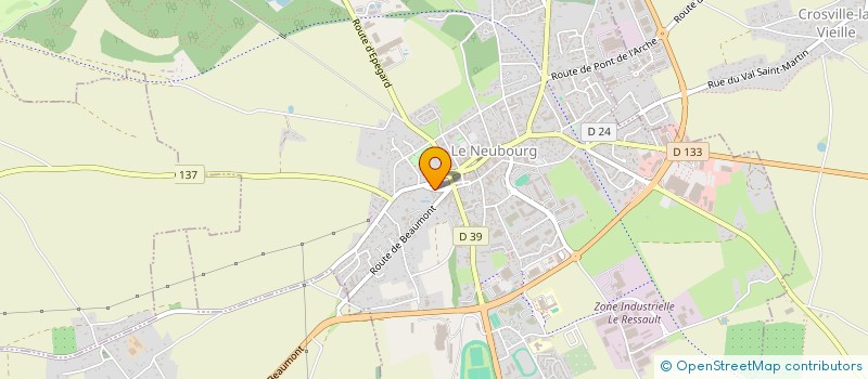 localisation de l'entreprise MONSIEUR DAMIEN LENOIR  LE NEUBOURG