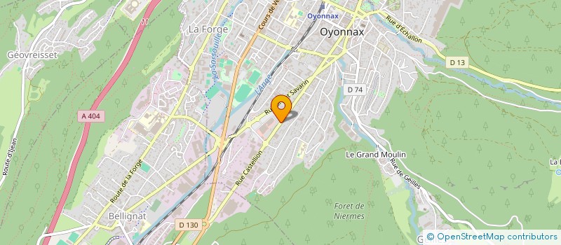 localisation de l'entreprise MONSIEUR DAMIEN LEOBAL  OYONNAX