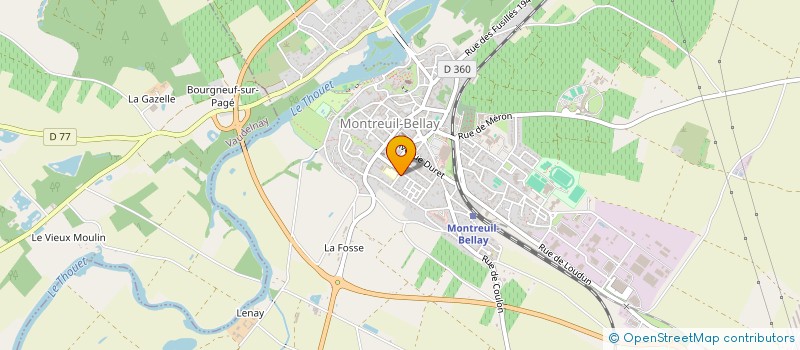 localisation de l'entreprise MONSIEUR DAMIEN LEON  MONTREUIL-BELLAY