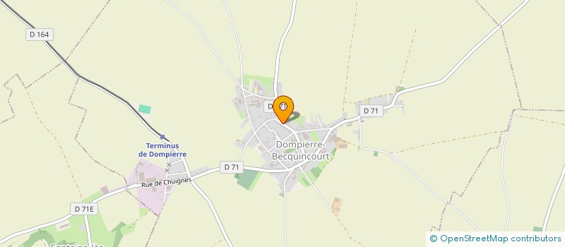 localisation de l'entreprise MONSIEUR DAMIEN LERICHE  DOMPIERRE-BECQUINCOURT