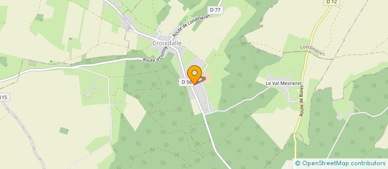 localisation de l'entreprise MONSIEUR DAMIEN LEROY  CROIXDALLE