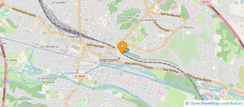 localisation de l'entreprise MONSIEUR DAMIEN LEROY  VIERZON