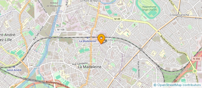 localisation de l'entreprise MONSIEUR DAMIEN LESAFFRE à MARCQ-EN-BARŒUL