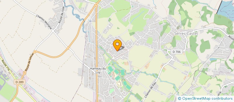 localisation de l'entreprise MONSIEUR DAMIEN LESCUDE-PLAA  SERRES-CASTET