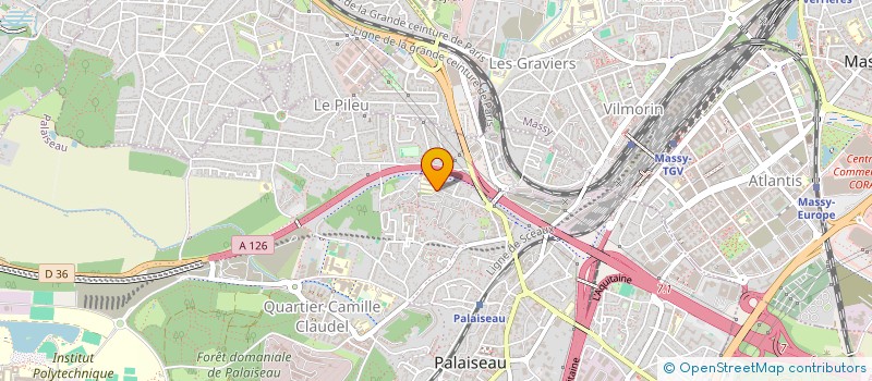 localisation de l'entreprise MONSIEUR DAMIEN LETEMPLIER  PALAISEAU