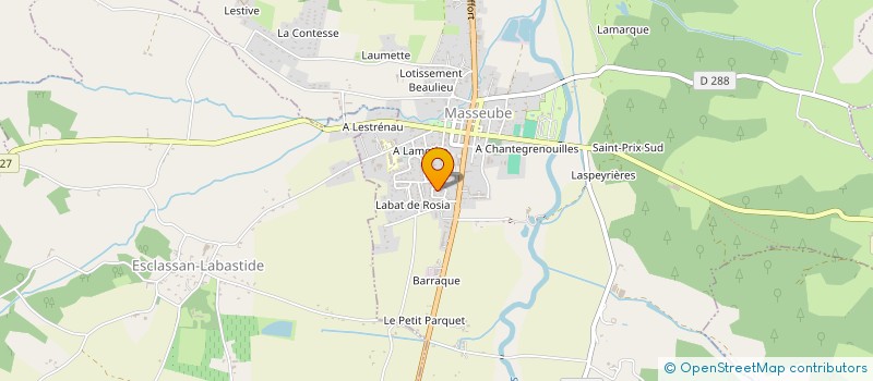 localisation de l'entreprise MONSIEUR DAMIEN LEVALLOIS  MASSEUBE