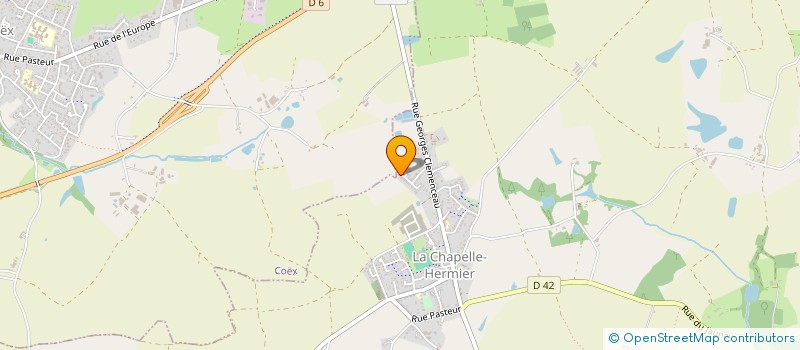 localisation de l'entreprise MONSIEUR DAMIEN LEVEXIER  PALLUAU