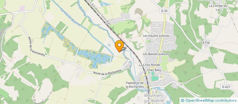 localisation de l'entreprise MONSIEUR DAMIEN LIAIGRE  MOUTHIERS-SUR-BOEME