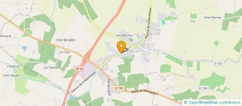 localisation de l'entreprise MONSIEUR DAMIEN LINANT  MONTLIEU-LA-GARDE