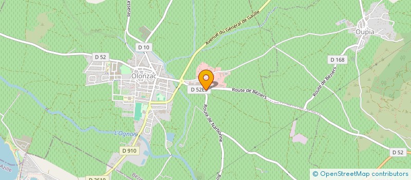 localisation de l'entreprise MONSIEUR DAMIEN LOPEZ  OLONZAC