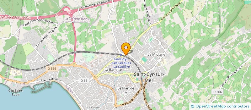 localisation de l'entreprise MONSIEUR DAMIEN LOPICO à SAINT-CYR-SUR-MER