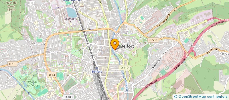 localisation de l'entreprise MONSIEUR DAMIEN LORDIER à BELFORT