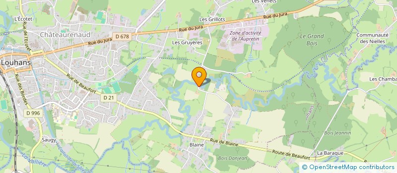 localisation de l'entreprise MONSIEUR DAMIEN LOUIS  SAINT-APOLLINAIRE