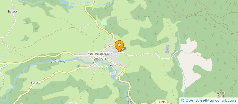 localisation de l'entreprise MONSIEUR DAMIEN MAGNAUD  FERRIERES-SUR-SICHON