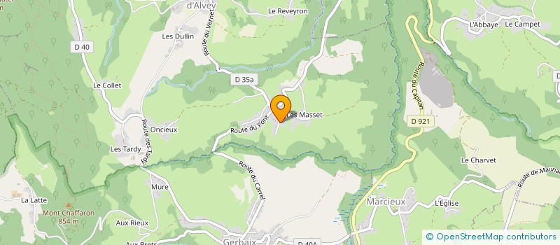 localisation de l'entreprise MONSIEUR DAMIEN MAGNIN  SAINT-PIERRE-D'ALVEY