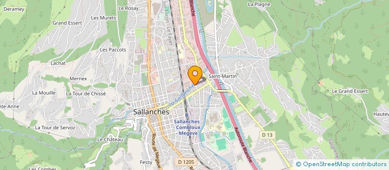 localisation de l'entreprise MONSIEUR DAMIEN MALAQUIN  SALLANCHES