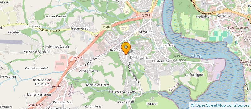 localisation de l'entreprise MONSIEUR DAMIEN MALEGOL à QUIMPER