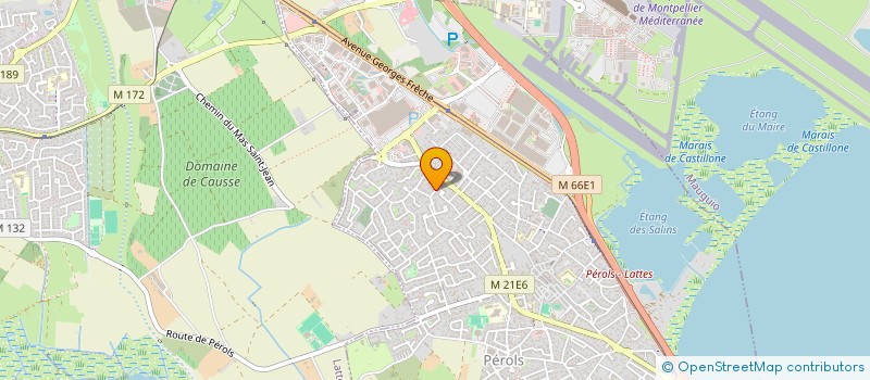 localisation de l'entreprise MONSIEUR DAMIEN MARCOU  PEROLS