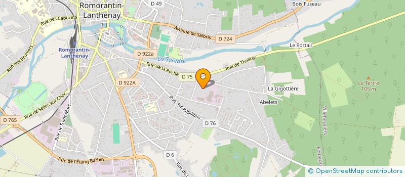 localisation de l'entreprise MONSIEUR DAMIEN MARGOT  ROMORANTIN-LANTHENAY