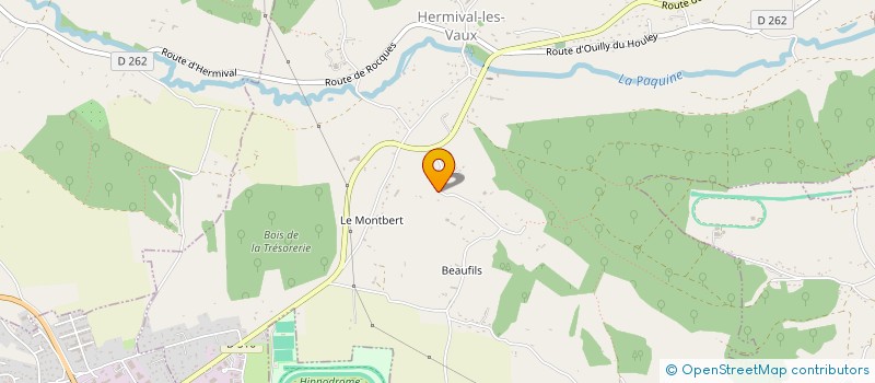 localisation de l'entreprise MONSIEUR DAMIEN MARIDOR  HERMIVAL-LES-VAUX