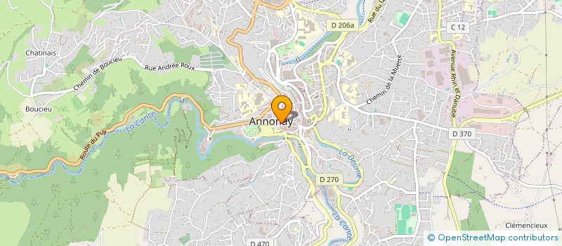 localisation de l'entreprise MONSIEUR DAMIEN MARINGUE  ANNONAY