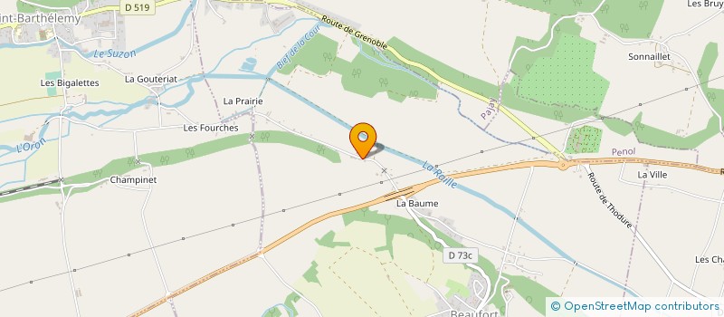 localisation de l'entreprise MONSIEUR DAMIEN MARION à BEAUFORT