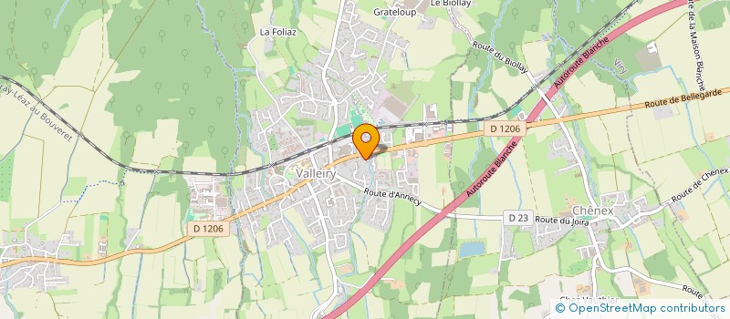 localisation de l'entreprise MONSIEUR DAMIEN MARTEL  VALLEIRY