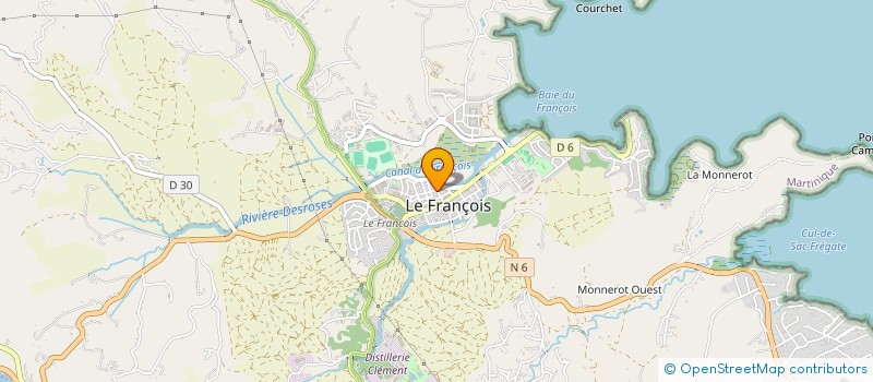 localisation de l'entreprise MONSIEUR DAMIEN MARTIAL  LE FRANCOIS